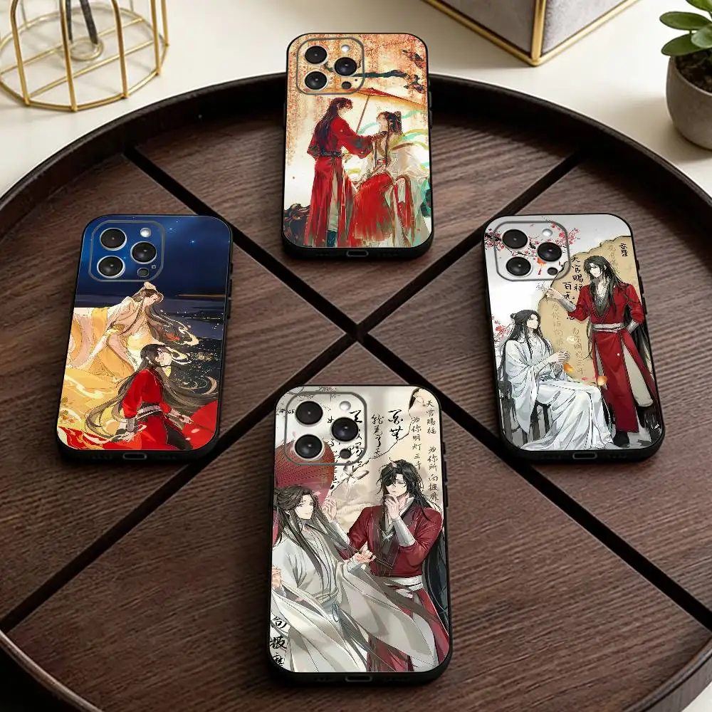 

Heaven Officials Blessing Phone Case For iPhone 17,16,15,14,13,12,11 Plus,Pro Max,XS,Soft Silicone Black Cover