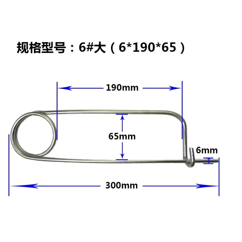 Galvanized return pin spring safety pin safety lock pin M2M3M4M5M6M8