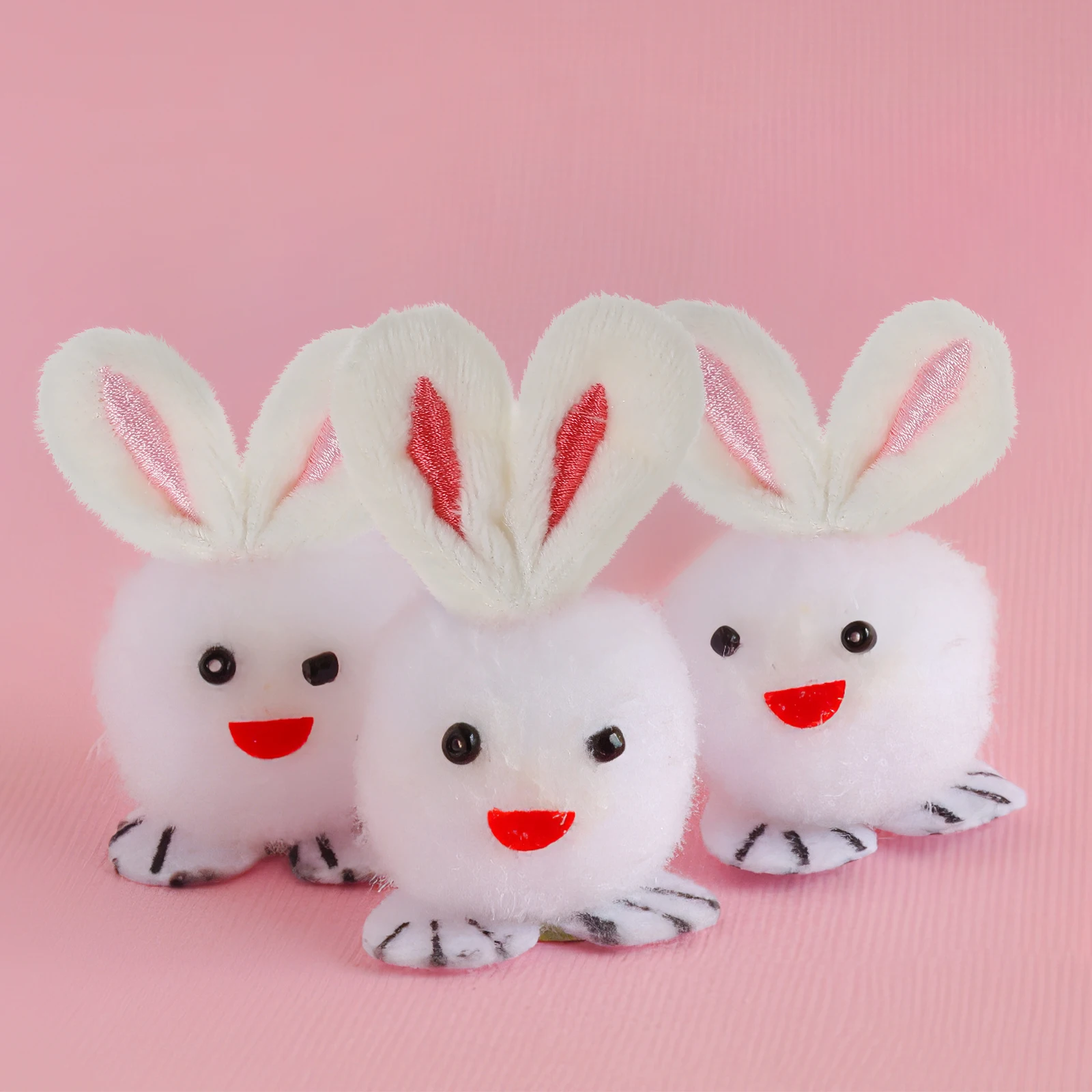 

10 Pcs Sock DIY Animal Ears Hair Accessories Easter Decorations Fabric Bunnies Rabbit Costume Mini Soft