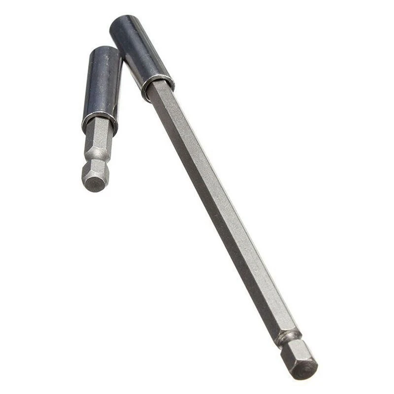 2 pezzi supporto per punta magnetica esagonale da 1/4 pollici cacciavite da 60/150Mm e 1Set supporto per punta da trapano per Driver di estensione da 80Mm 120Mm
