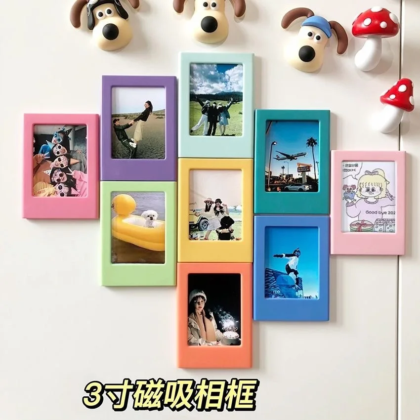 Magnetic Photo Frame Polaroid Photos In Ins Style, Fridge Magnets, Office Kitchen, Couple Bedroom Ornaments, Small Items
