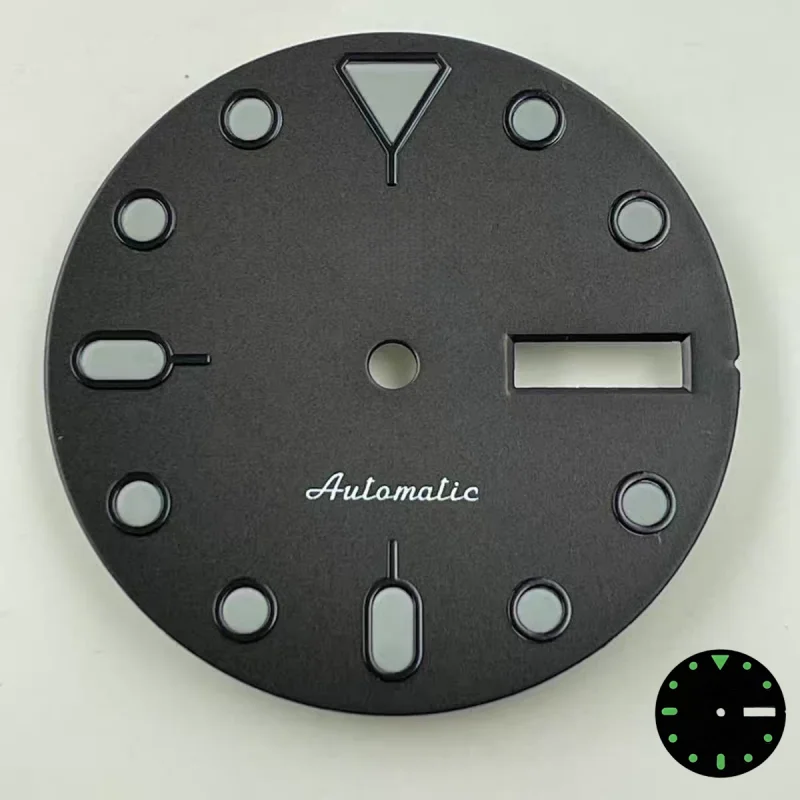 

NH35 Dial 28.5mm S Logo Green Luminous Suitable for NH35/NH36 Movement Watch Modification Parts