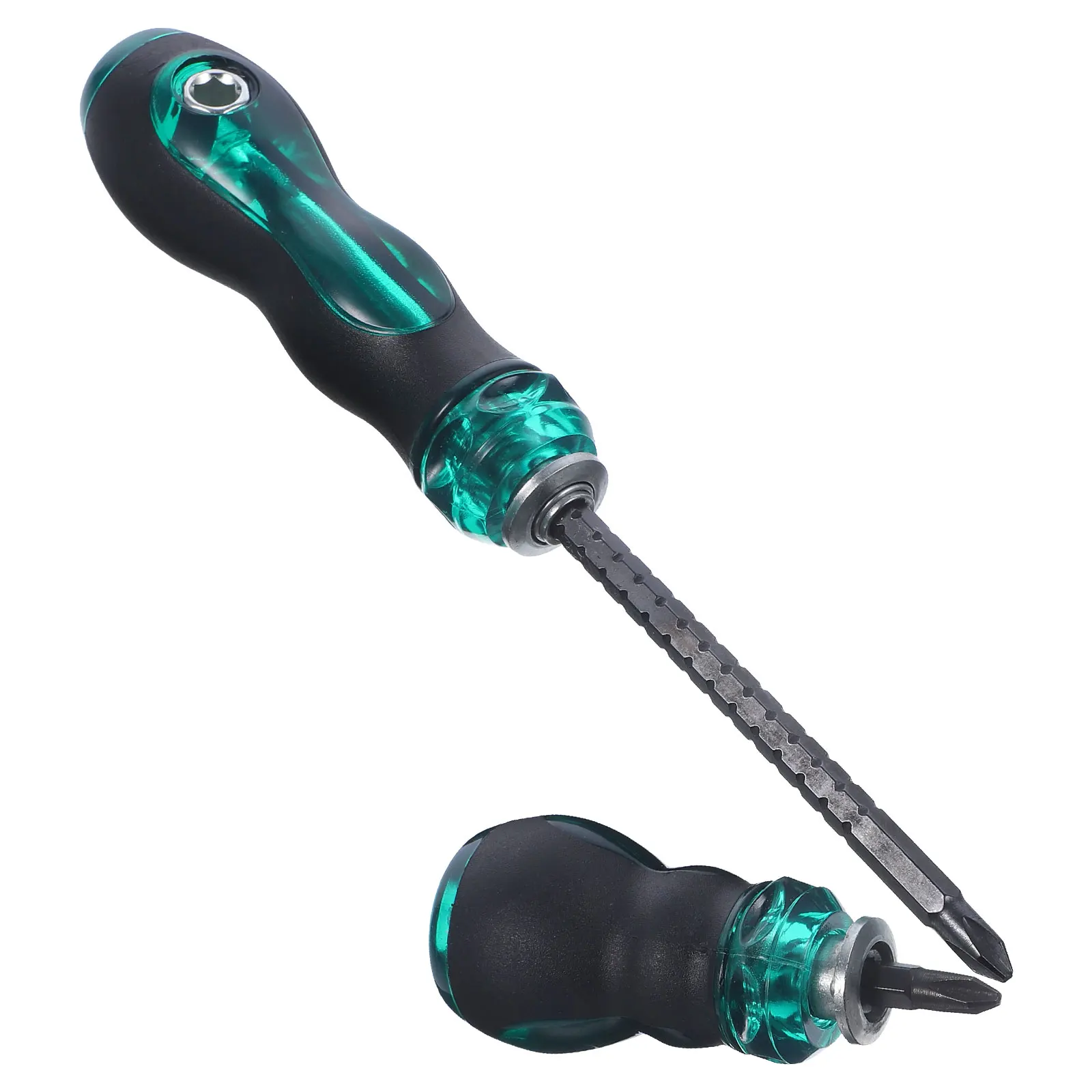 

2pcs Steel Multi-Purpose Precision Screwdriver Set Home Repair Tool Non-Slip Handle Telescopic Flat Wear-Resistant
