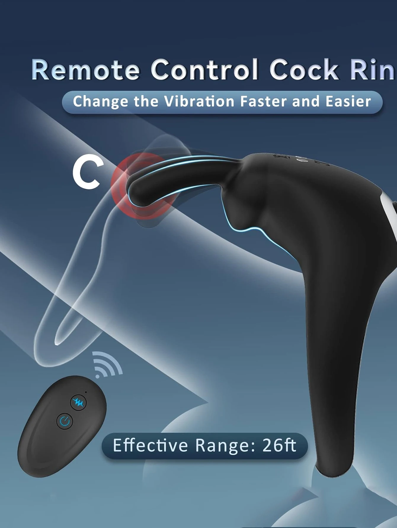 Vibrating Cock Ring,Rabbit Design Stretchy Couple Vibrator Penis Rings,Sexy Toy Erection Pleasure Enhance,For Men Couple