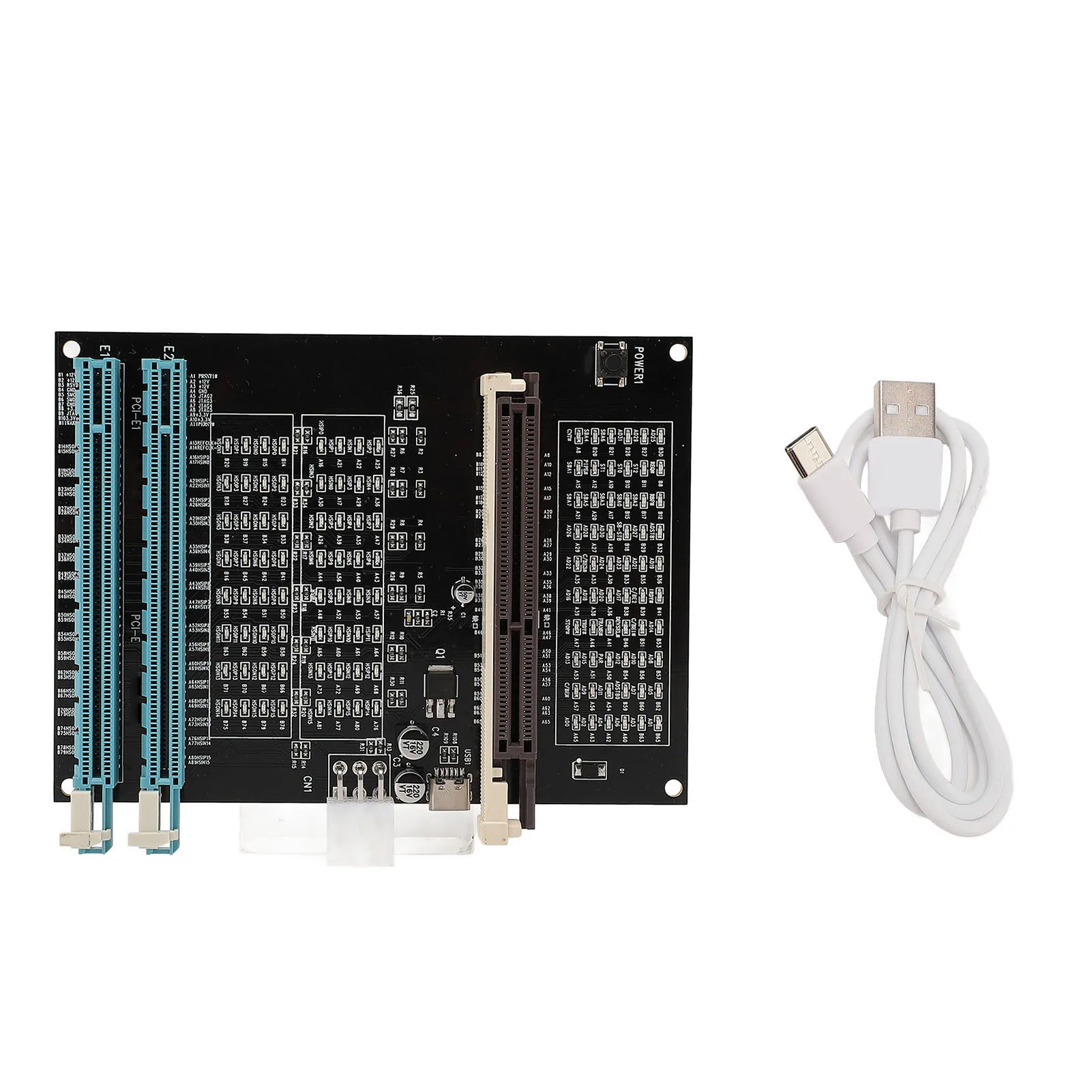 Тестер видеокарты с подсветкой AGP PCI-E Дисплей двойного назначения Тестер видеокарты Тестер видеокарты Диагностический инструмент