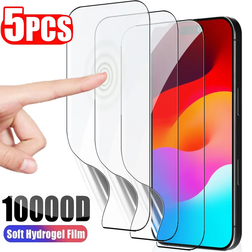 Flexible TPU Screen Protectors for Apple IPhone 16 Pro/16 ProMax/16 Plus HD Clear Anti-scratch Hydrogel Film for IPhone 15Pro 16