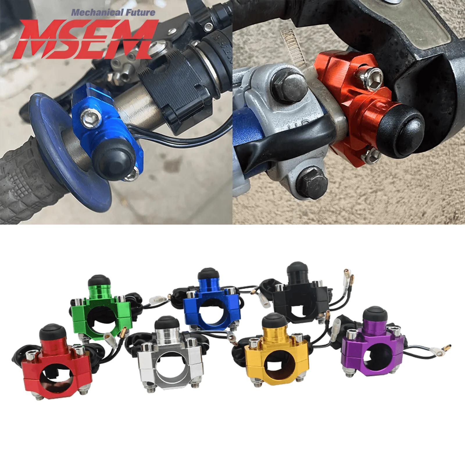 AliExpress NONE For Kawasaki KTM Honda Yamaha CRF450 CRF250 Scooter Dirt Bike Universal Motorcycle CNC Aluminum Start/stop ON/OFF Switch