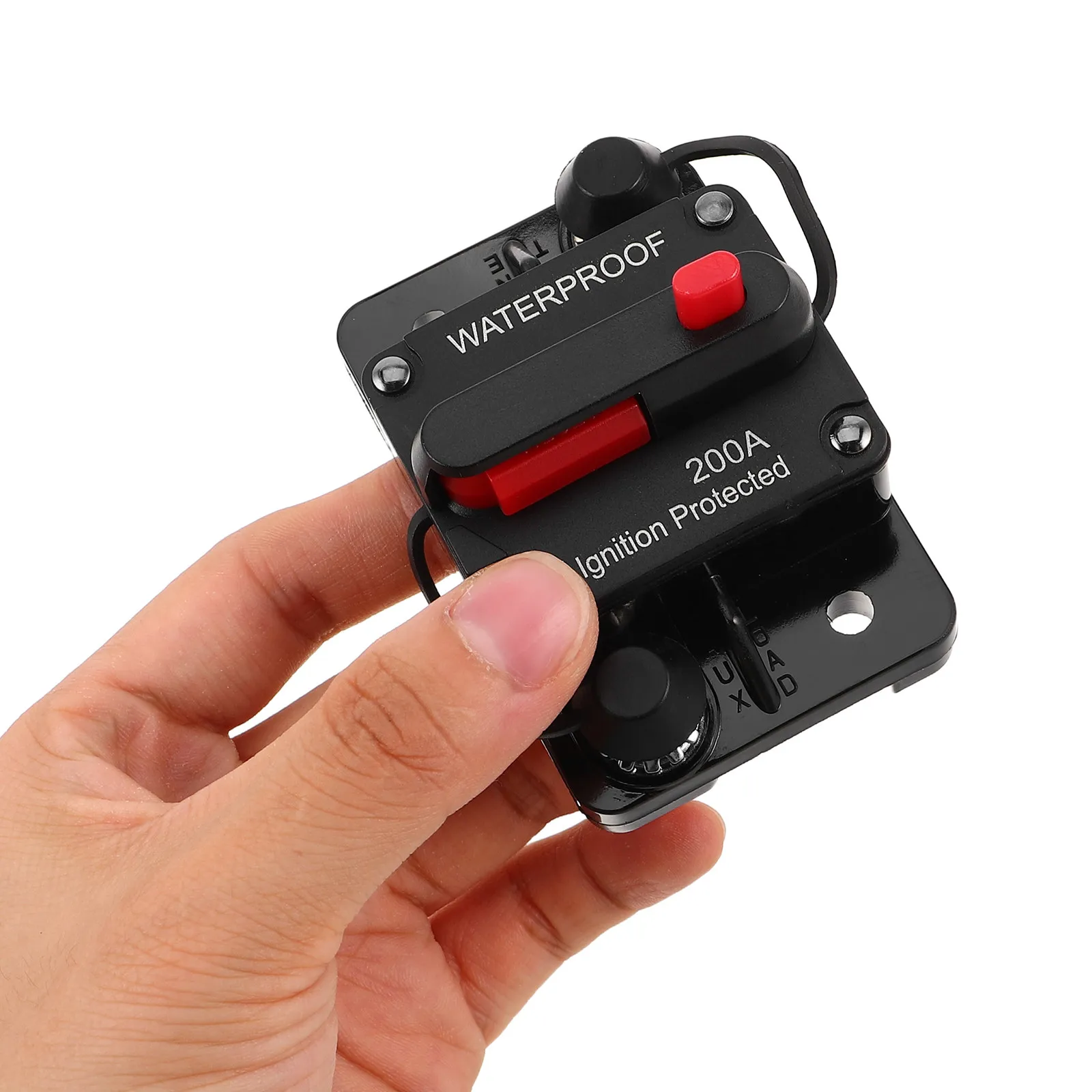 Circuit Breaker 200A Resettable Overload Protector Automotive Fuse Block Car Rv Marine Boat Waterproof Reliable Power Control