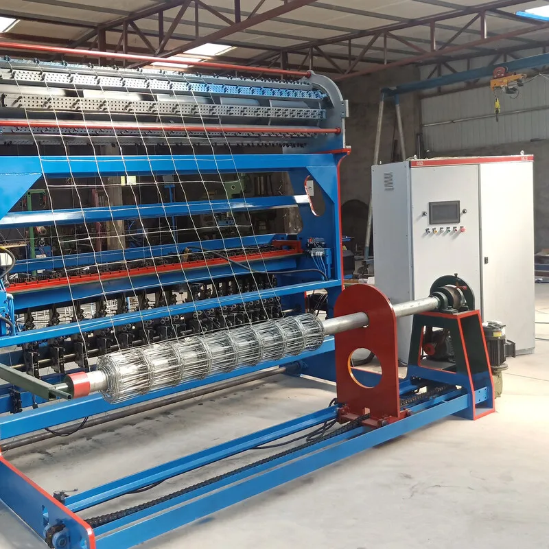 High Efficiency Stainless Steel Grassland Field Fence Netting Machine Wire Mesh Welding PLC Motor Durable High Rigidity