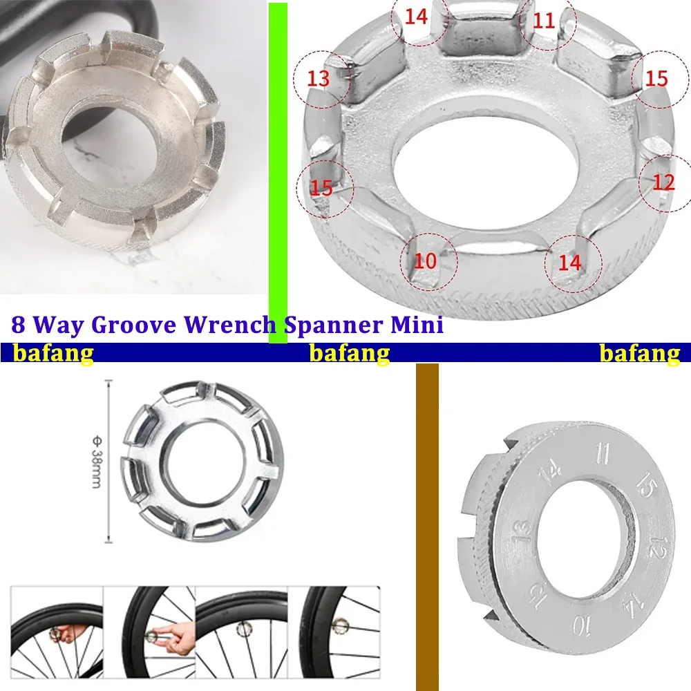 

8-сторонний ключ для велосипедных спиц, дорожный велосипед, MTB, простой в использовании ключ для спиц, велосипедный стальной инструмент для ремонта колес