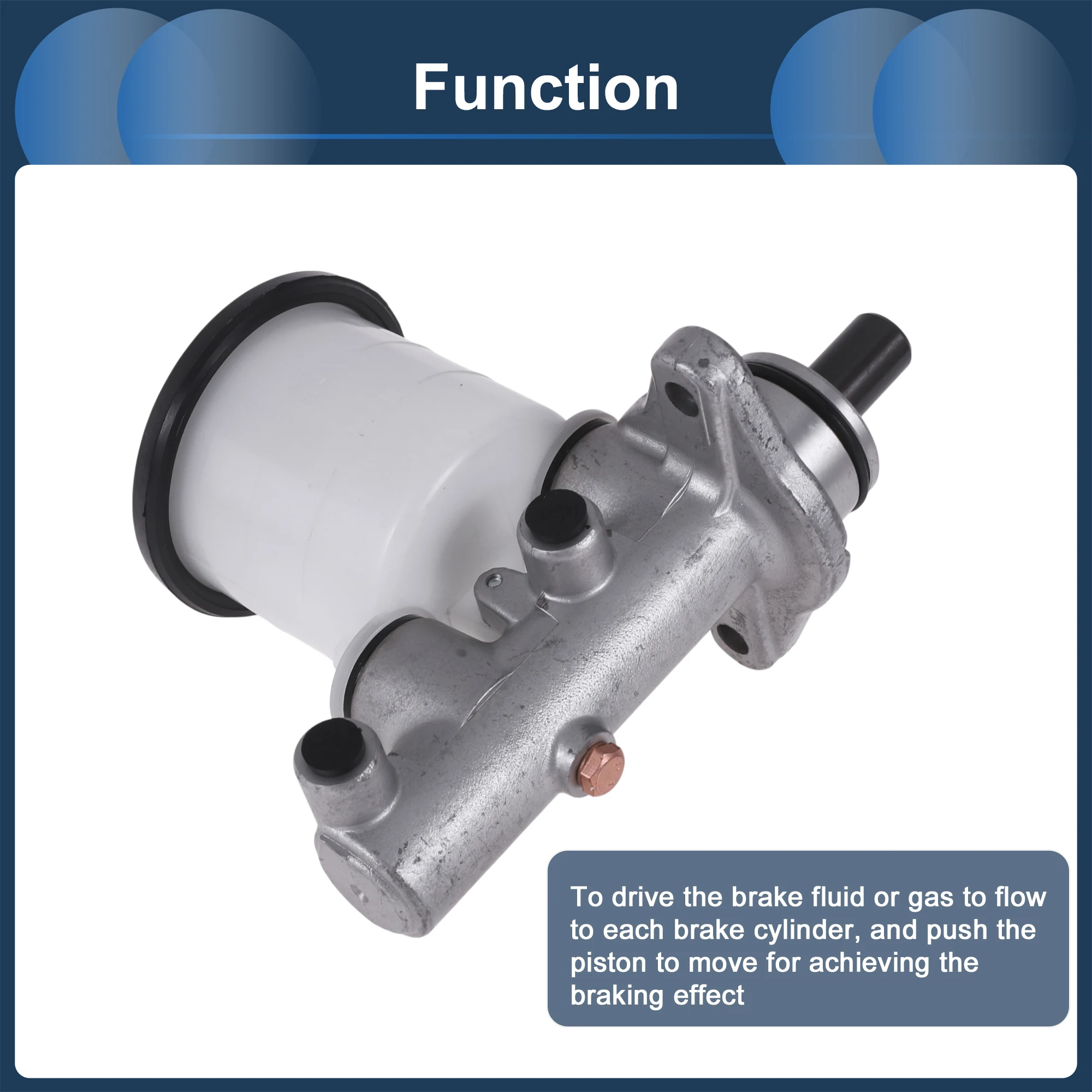 

Главный тормозной цилиндр UXCELL с резервуаром No.5110070A00/ ‎ 5110083470 для Suzuki Samurai 1986-1988, пластик из алюминиевого сплава, 1 шт.