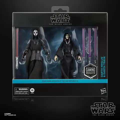 Hasbro Star Wars Black Series Darth Nihilus Darth Traya Action Figures Knights Of The Old Republic Ii Gaming Greats Collectible