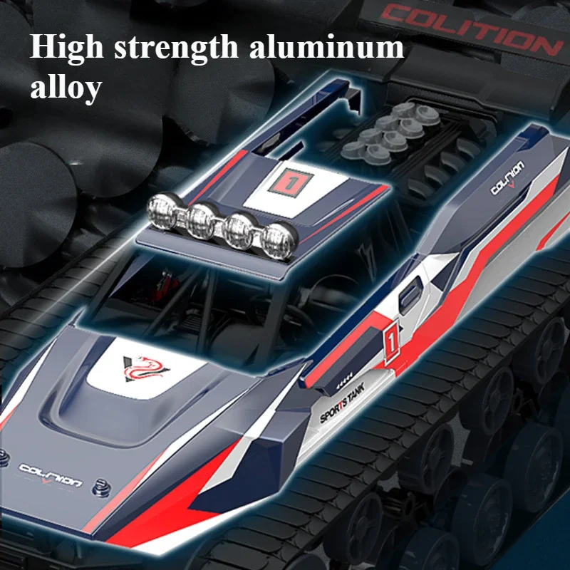 NEW 4 WD High-speed Off-road Alloy Tank Stunt Car Toy Track Climbing Spray Boys Remote Control Car for Adults & Kids  Rc Cars