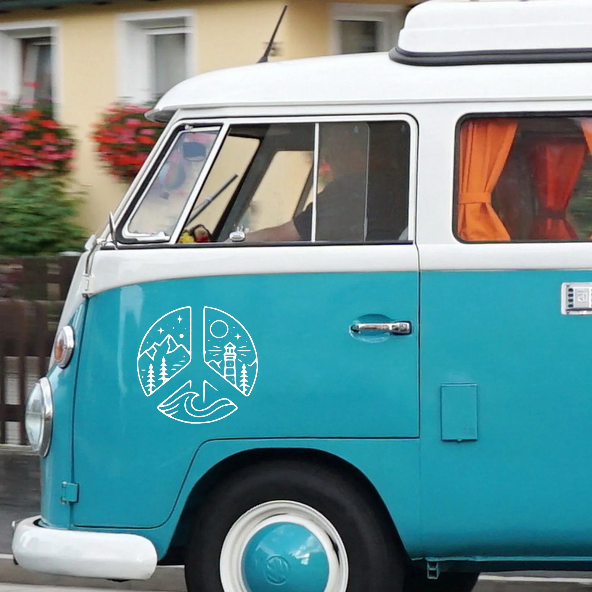 Mountain Adventure Vinyl Car Sticker, Waterproof Decal for Camper Van & Motorhome Accessories