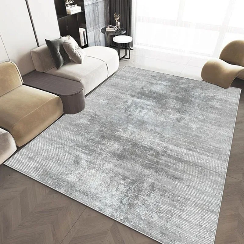 Abstract Carpet Living Room Modern Grey Sofa Area Rugs Light Luxury Home Large Floor Mat Bedroom Bedside Soft Carpets Washable