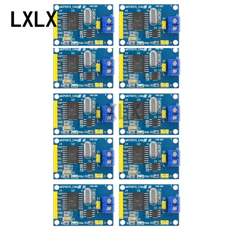 10-100PCS MCP2515 moduł magistrala CAN TJA1050 odbiornik SPI dla 51 MCU ramię kontroler