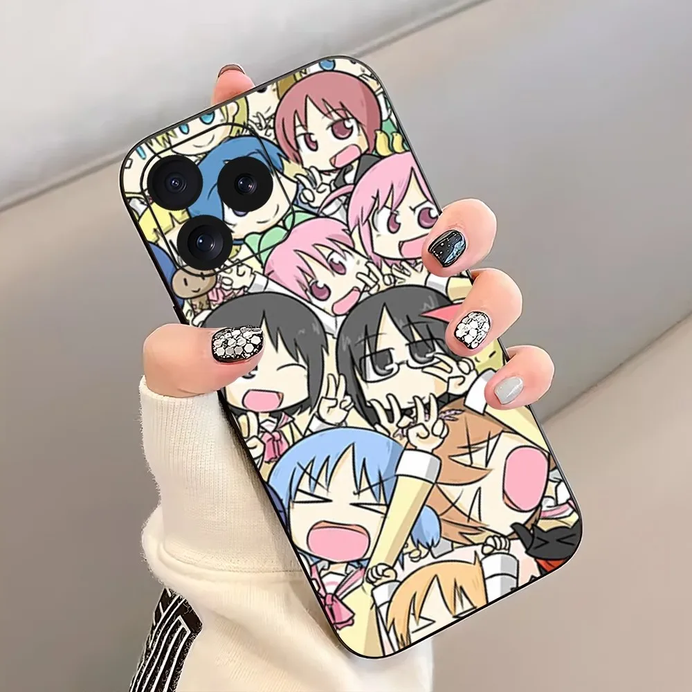 Nichijou Japanese Phone Case For iPhone 8 11 12 13 Pro 14 15 Mini X XR XS max Plus Shell