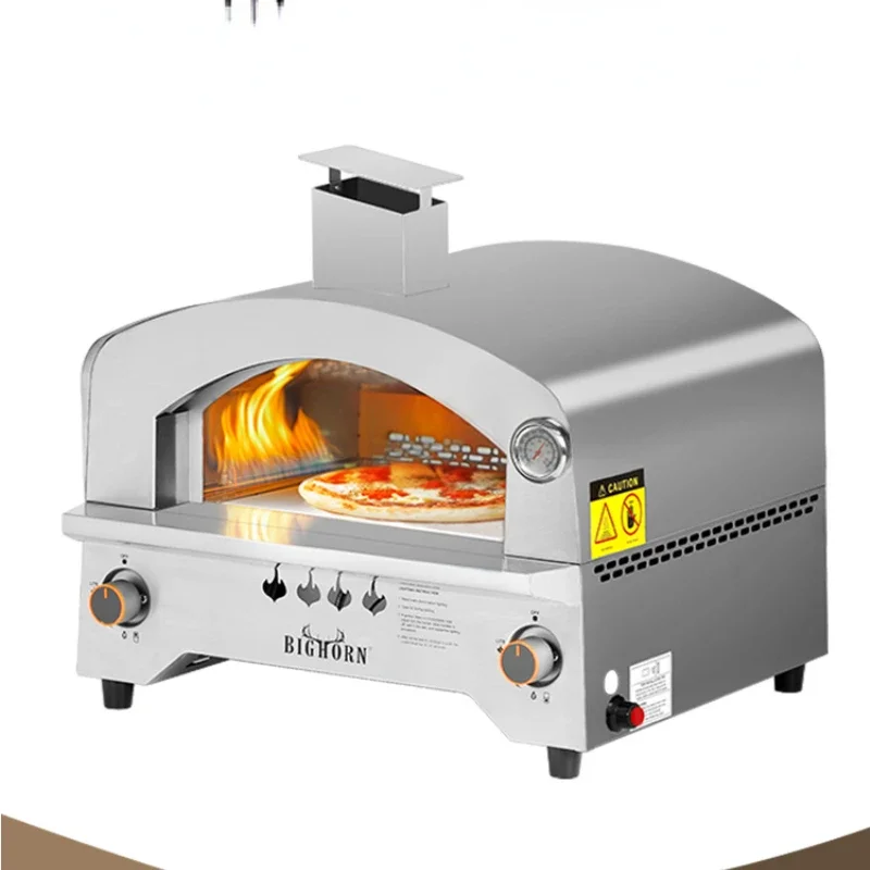 Gas Pizza Stove Traditional Kiln Italian Pizza Oven Stainless Steel Large BBQ Stove Outdoor Home Use