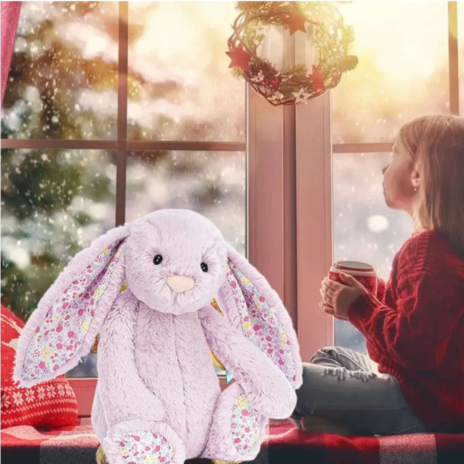 31 см длинные уши кролика мультяшные игрушки куклы для детей подарок на день рождения