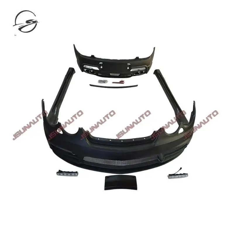 Para 05-12 años Flying Spur Facelift estilo WD faldas laterales de parachoques delantero alerón de parachoques trasero Kit de carrocería parachoques de coche