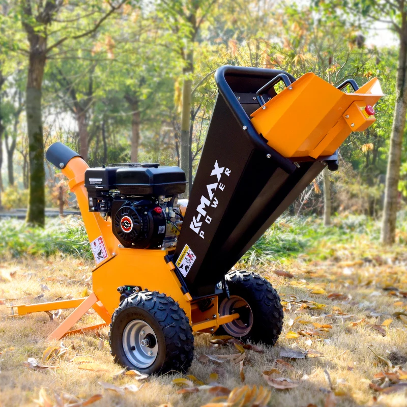 7HP 4 inch chipping capacity  65H wood shredder mini wood cutting machine wood chipper