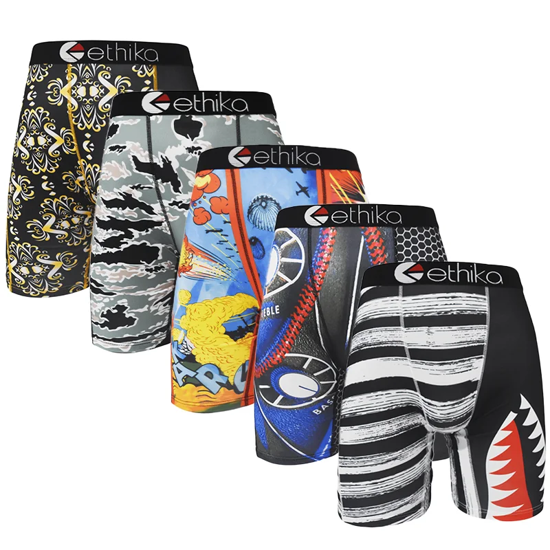 

ETHIKA 1 шт. мужское сексуальное нижнее белье боксеры дышащие мужские трусы размера плюс S-3XL мужские плавки мужские трусы нижнее белье трусы-боксеры