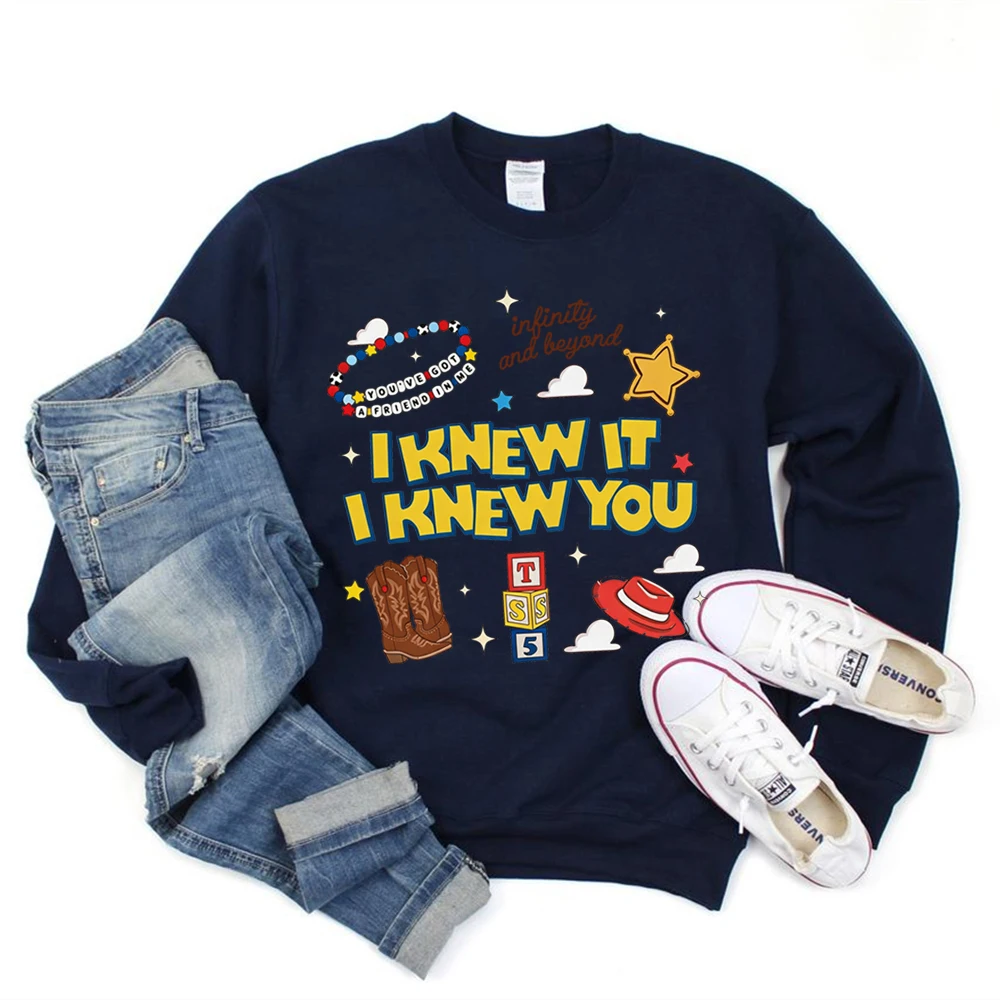 I Knew It I Knew You Sweatshirt TS und TS 5 Freunde-Shirt Woody Infinity and Beyond Pullover Familien-Urlaub Partnerlook Sweatshirts – Detail 11