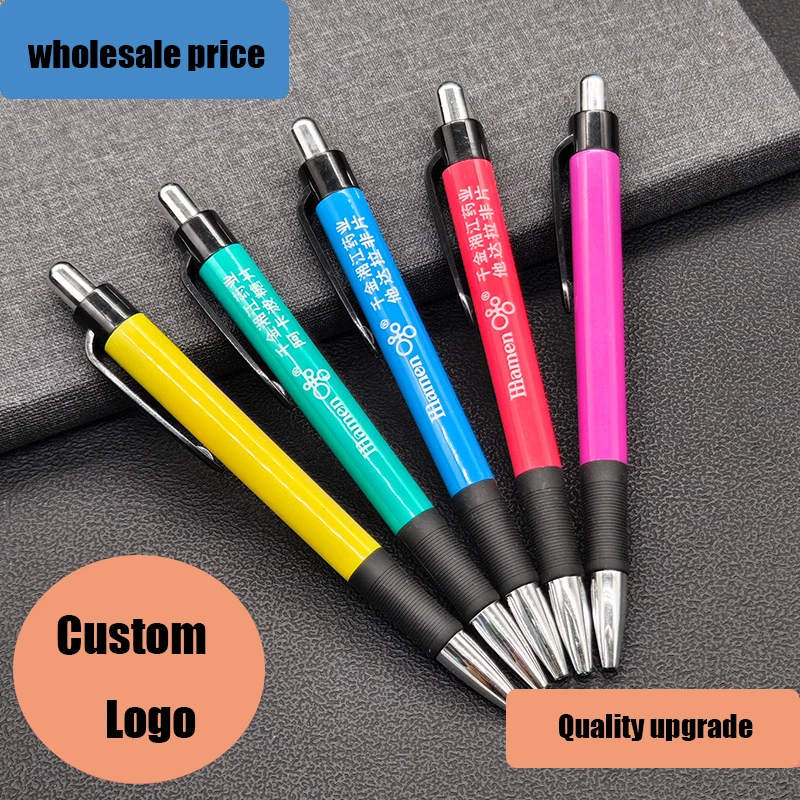 200Pcs Custom Ballpoint Pens Gift Advertising Pens Logo Printable Signature Writing Pens Custom Logo Text Laser Engraving