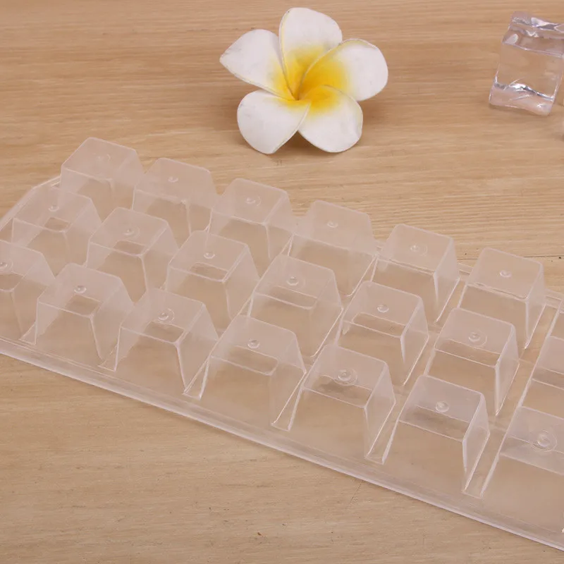 High Quality Thicken Plastic 21 Grids Ice Cube Mold DIY Reusable Whisky Ice Tray Jelly Freezer Mould Household Bar Accessories