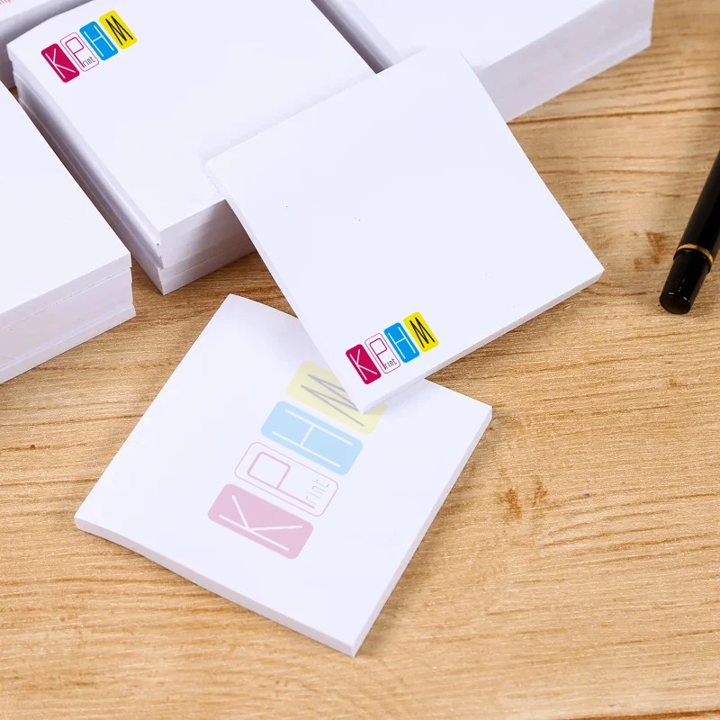 Customized LOGO Information Can Be Torn Off Note Notebooks Message Memos Student Label Refrigerator Stickers Sticky Notes