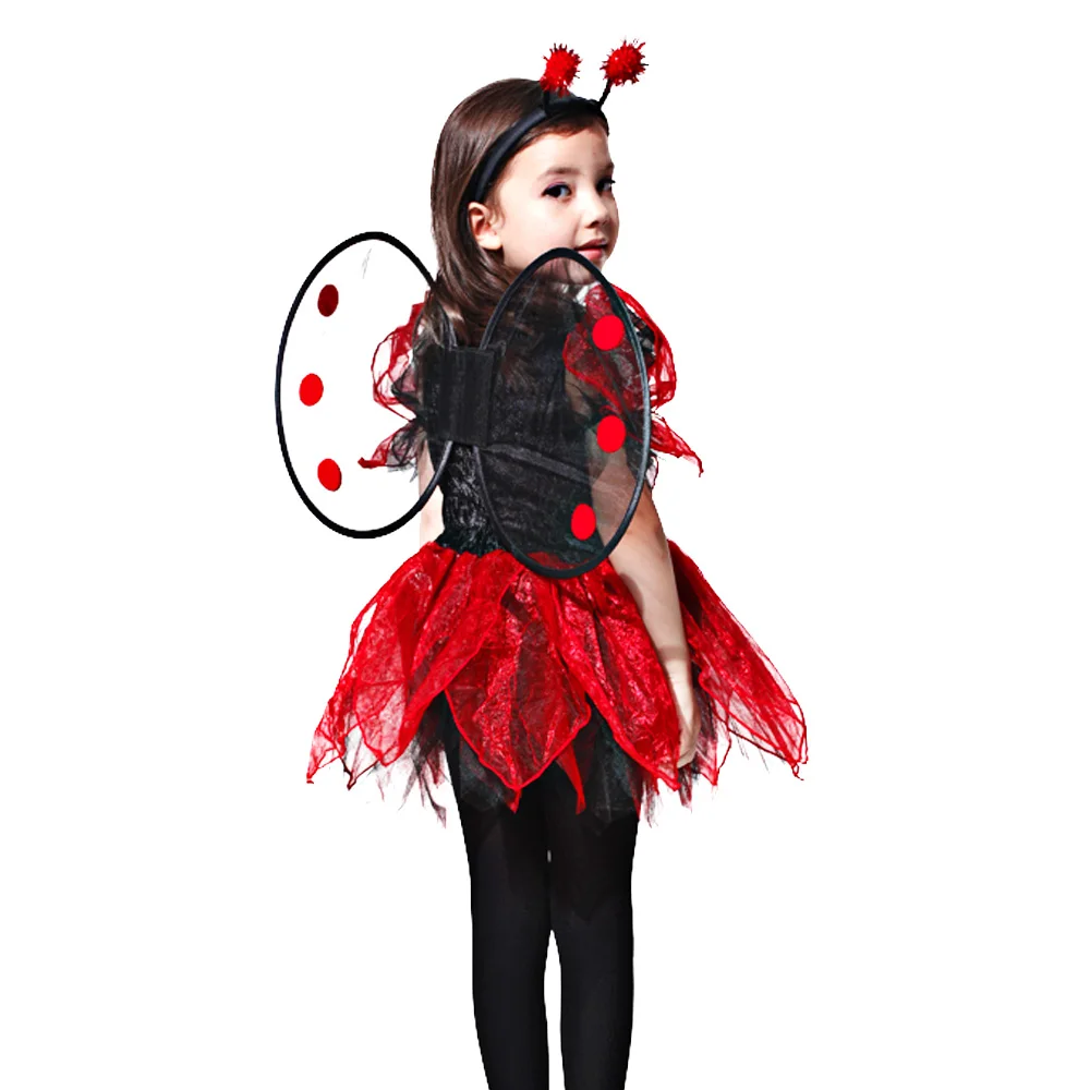 Children\'s Halloween costumes Girl animal insects dress up to perform bee Polka order ladybug beer show costumes