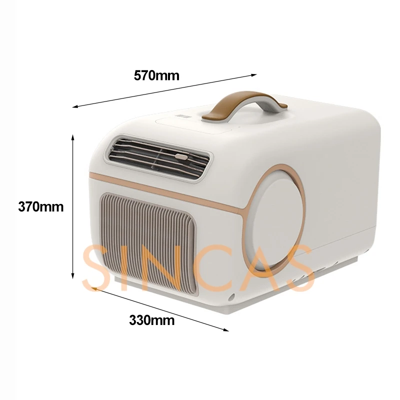 Condizionatore d'aria portatile dual mode 1800w Compressore Raffreddamento Unità di riscaldamento Riparo esterno in stile coreano Controllo del clima Campeggio