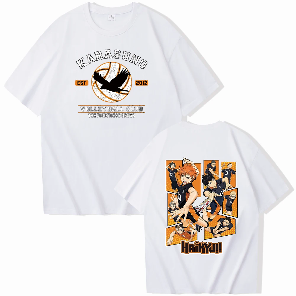 Anime-Haikyu!! T-Shirts Unisex Harajuku O-Neck Short Sleeve Shirts Commemorative Shirt