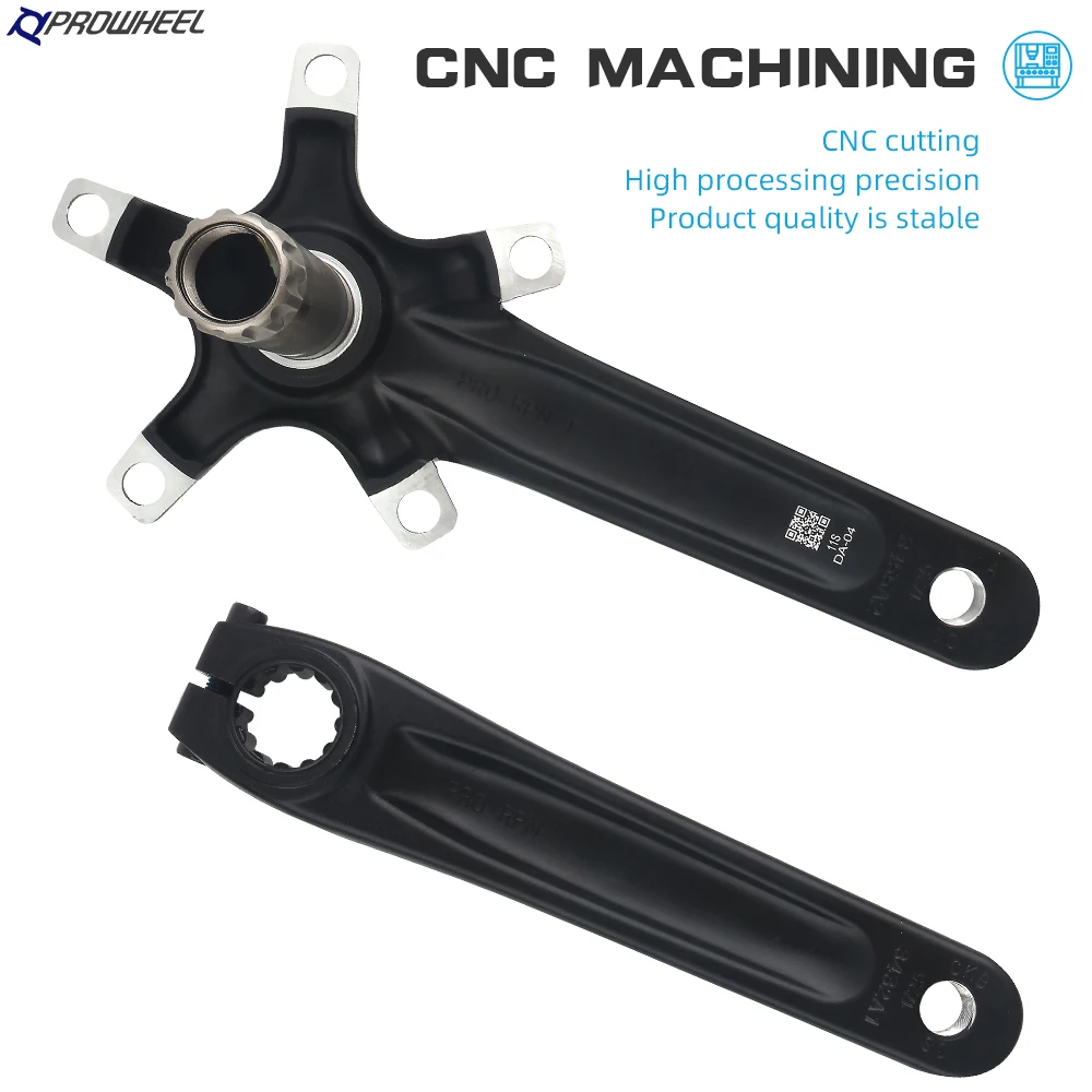Prowheel Road Bike Crank Arm Hollow Tech Crank 110 130BCD Chainring 172.5 170mm Bicycle Sprocket Speed Bike Crankset