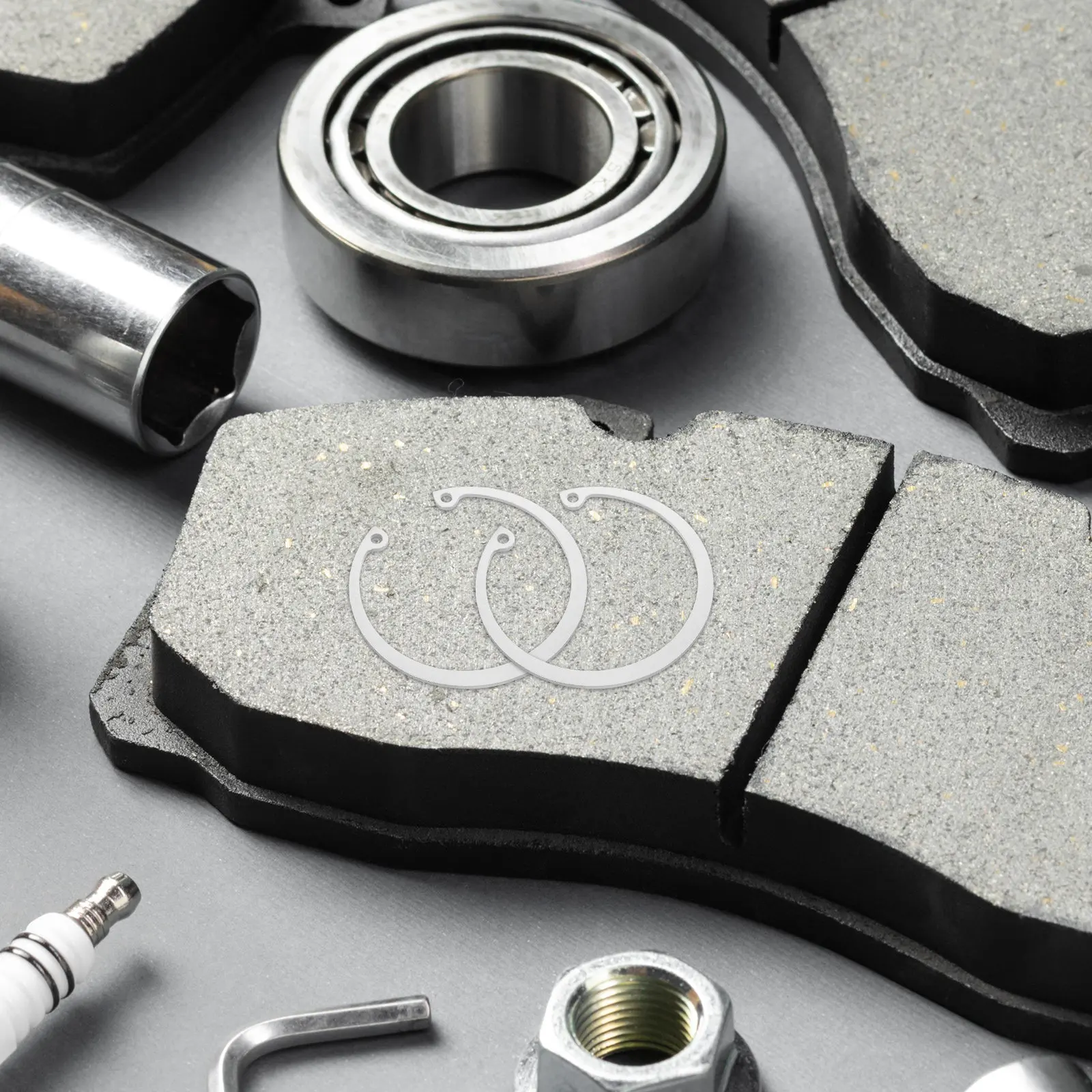 5Pcs Stainless Steel Internal Circlip Retaining Rings 304 Grade C-Shaped Snap Rings for Mechanical Fastening Shaft Mounting Kits