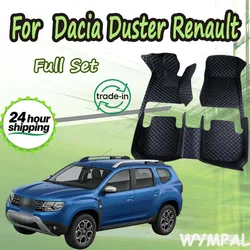 Car Floor Mats For Dacia Duster Renault Duster HM 2021~2022 Waterproof Ptotective Pads Car Mats Full Set Car Accessories