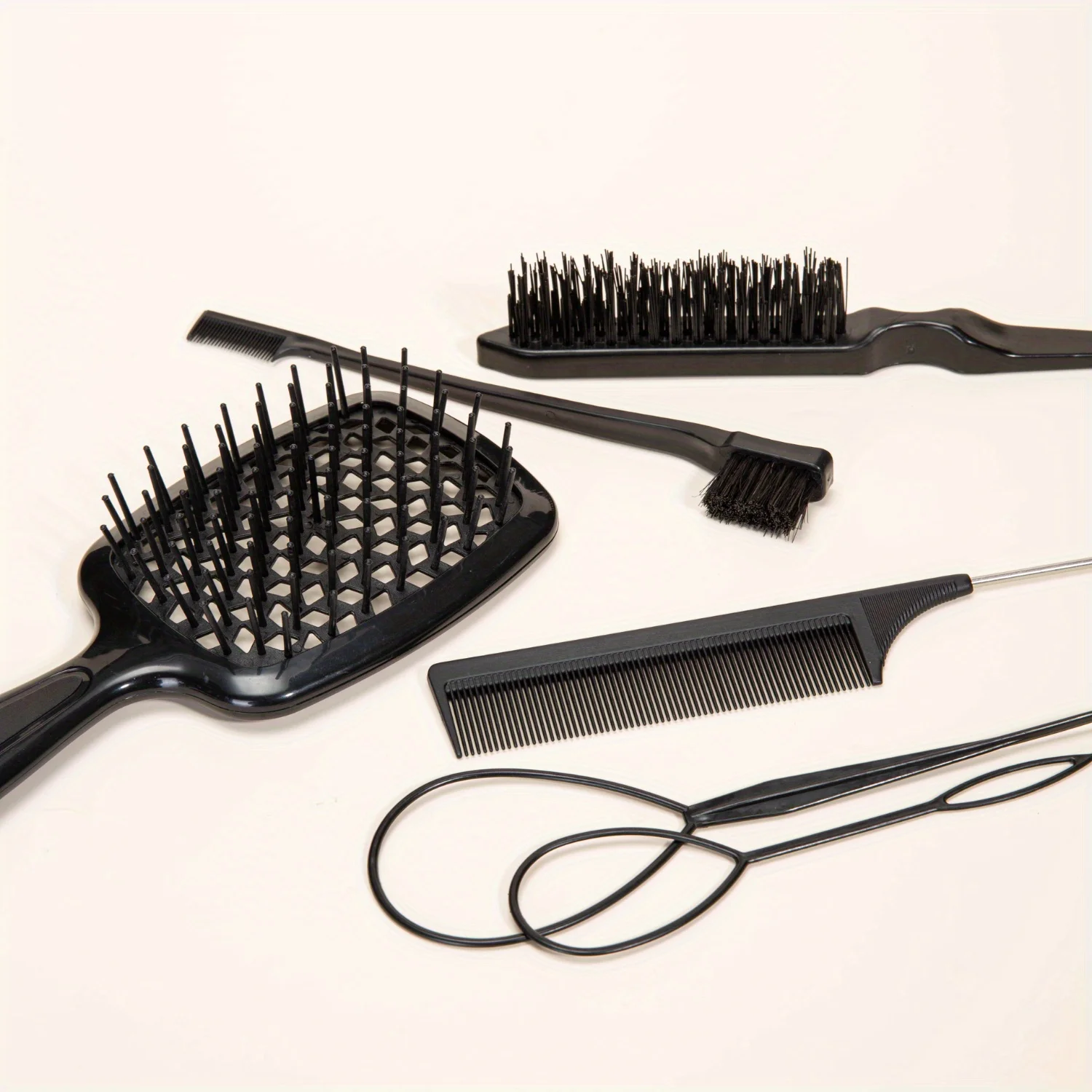 Air Cushion Tail Comb set Tangled Hair Comb Hair Brush Massage Anti-static Hollow Out Wet Curly Hair Brushes Barber Styling Tool