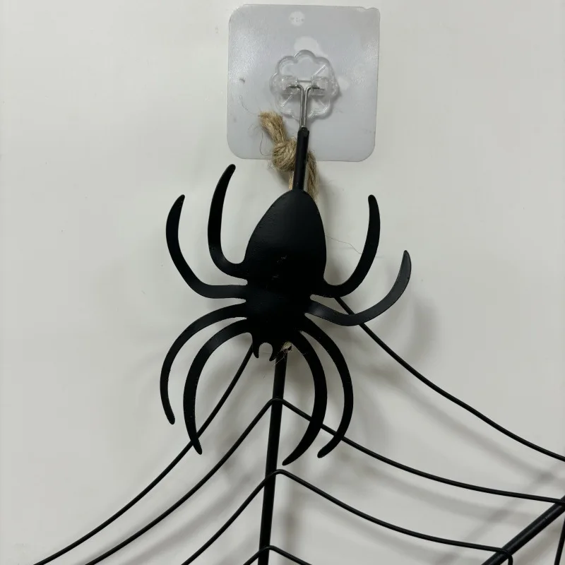 Nieuwe Creatieve Halloween Smeedijzeren Spinnenweb Wanddecoraties Vakantie Decoraties