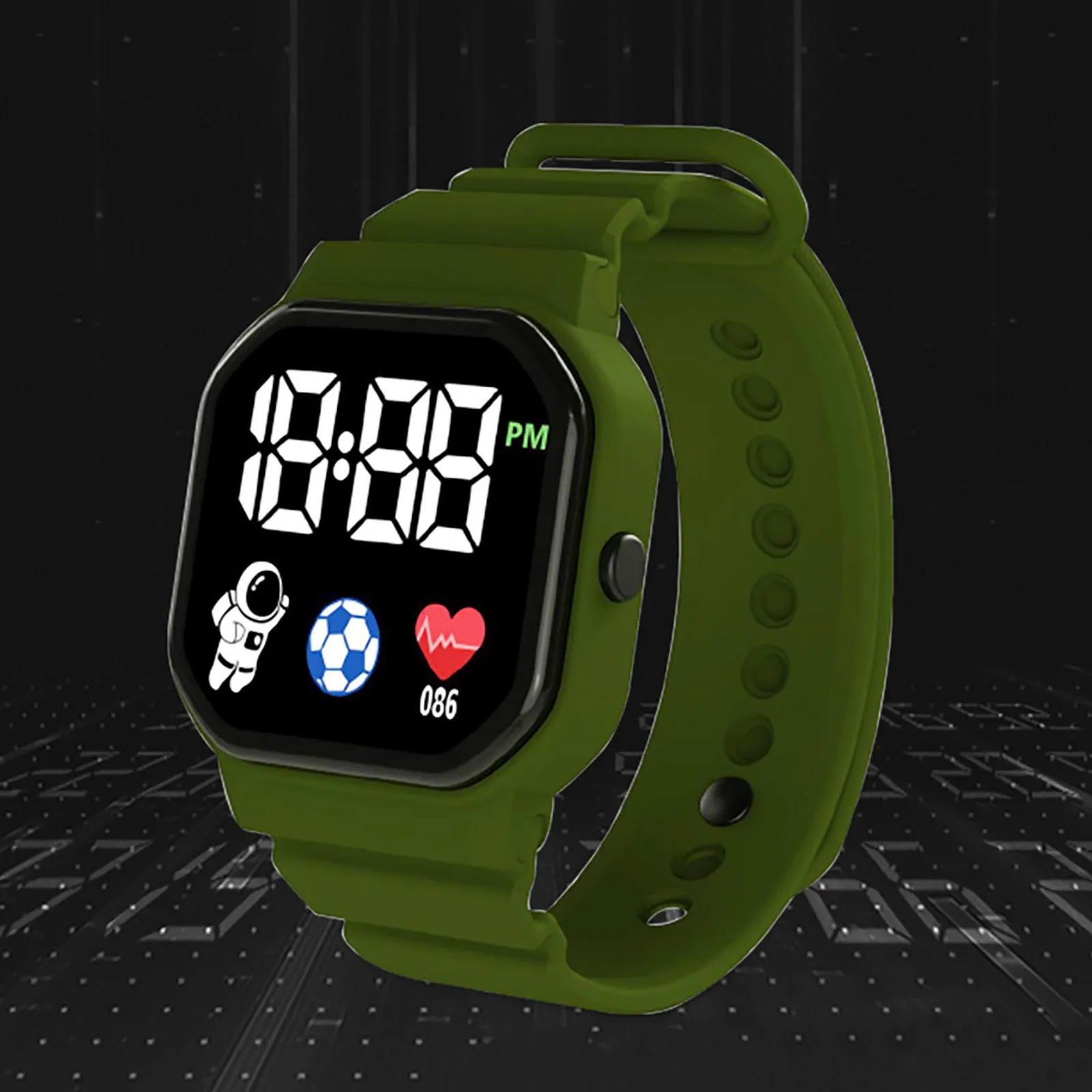 Nuovi orologi sportivi a LED per bambini Ragazze Ragazzi Orologio elettronico digitale Orologi da polso casual in silicone Regali per studenti