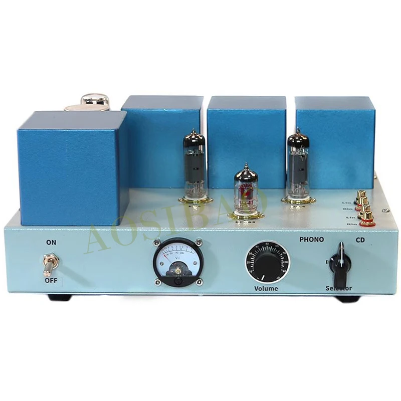 12AX7 ECC83 Push 6P14 EL84 Circuit Make 4W 2.0 Vacuum Tube Amplifier 5Z4P Rectificat Handmade Welding Power Amplifier Audio