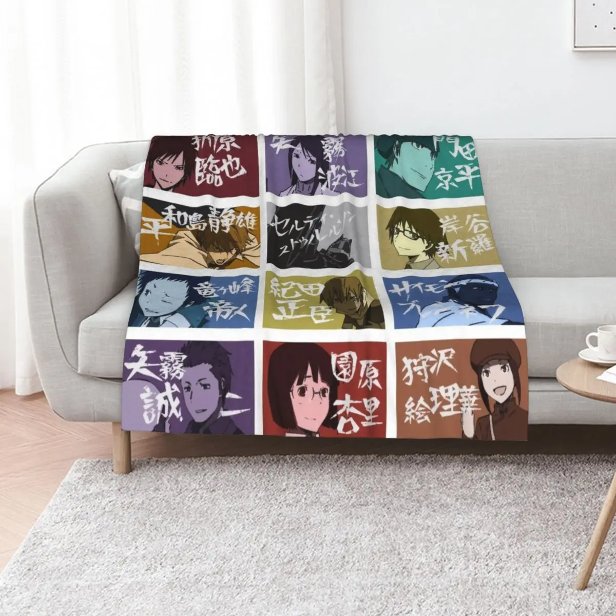 

Durarara Characters Throw Blanket Quilt for winter christmas gifts Loose Blankets
