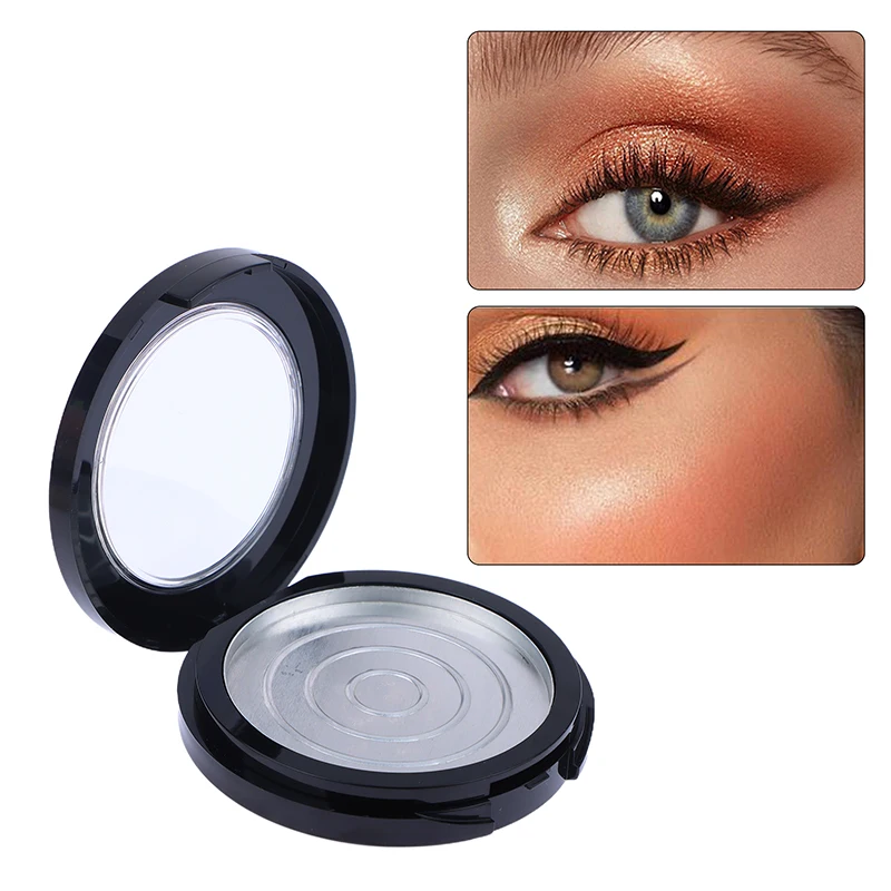 Circular Cosmetic Case Double-layer Air Cushion Empty Box With Mirror Rouge Eye Shadow Empty Box Makeup Travel Accessories