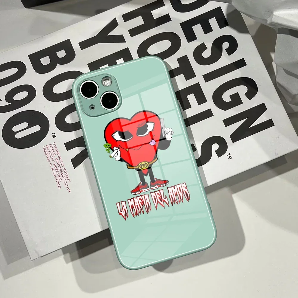 Mafia Of Love Red Heart Pattern Phone Case For Iphone15 14 12 13 Pro Max 11 13 Pro XS MAX 8 7 14promax Plus 2020 XR Phone Cover