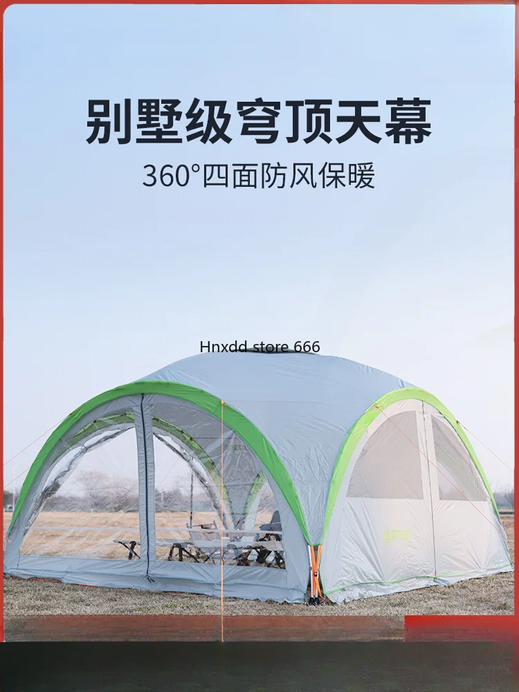 

Dome canopy tent outdoor winter windproof camping windproof rainproof camping large awning