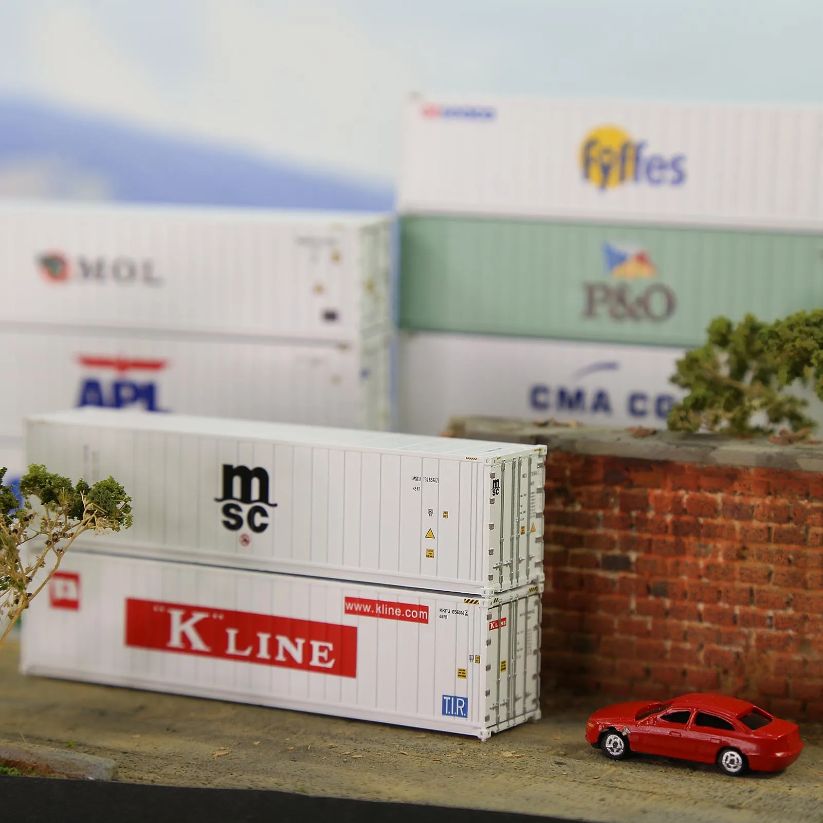 C15012 Evemodel N Scale 1:160 Hi-Cube 40' Reefer Container 40ft Refrigerator  Cargo Box view 5