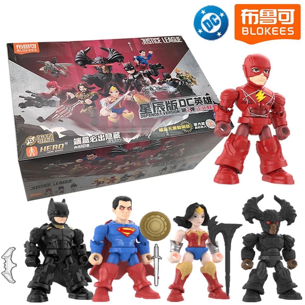

BLOKEES Genuine Blind Box Toys DC Hero Justice League High Quality Characters Models Ornament for Boys and Girls Hobbies Gifts