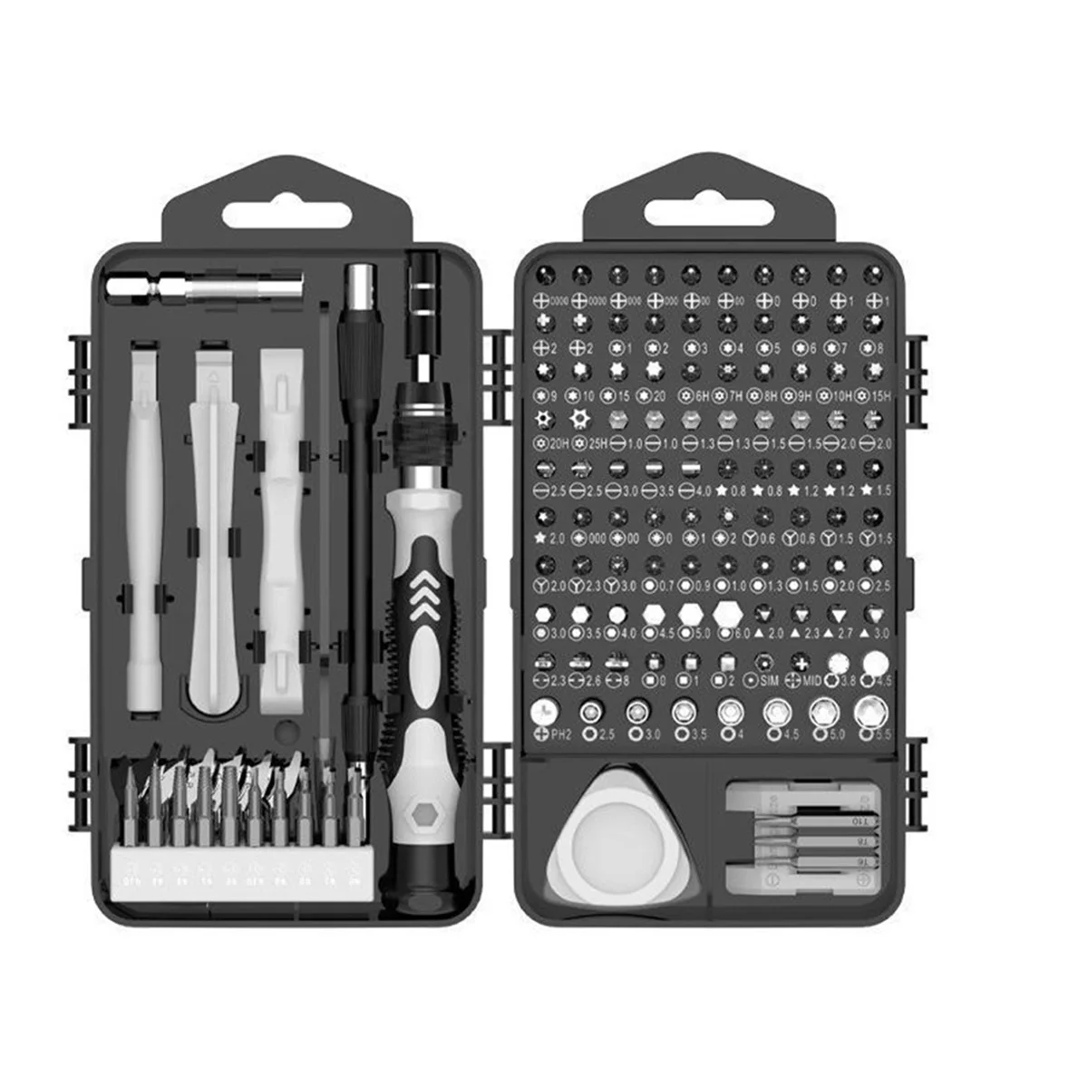

HHTL 122-in-1 Magnetic Laptop Screwdriver Kit,Precision Screwdriver Set,Computer Repair Kit Hand Tools Hex Screw Driver Tool