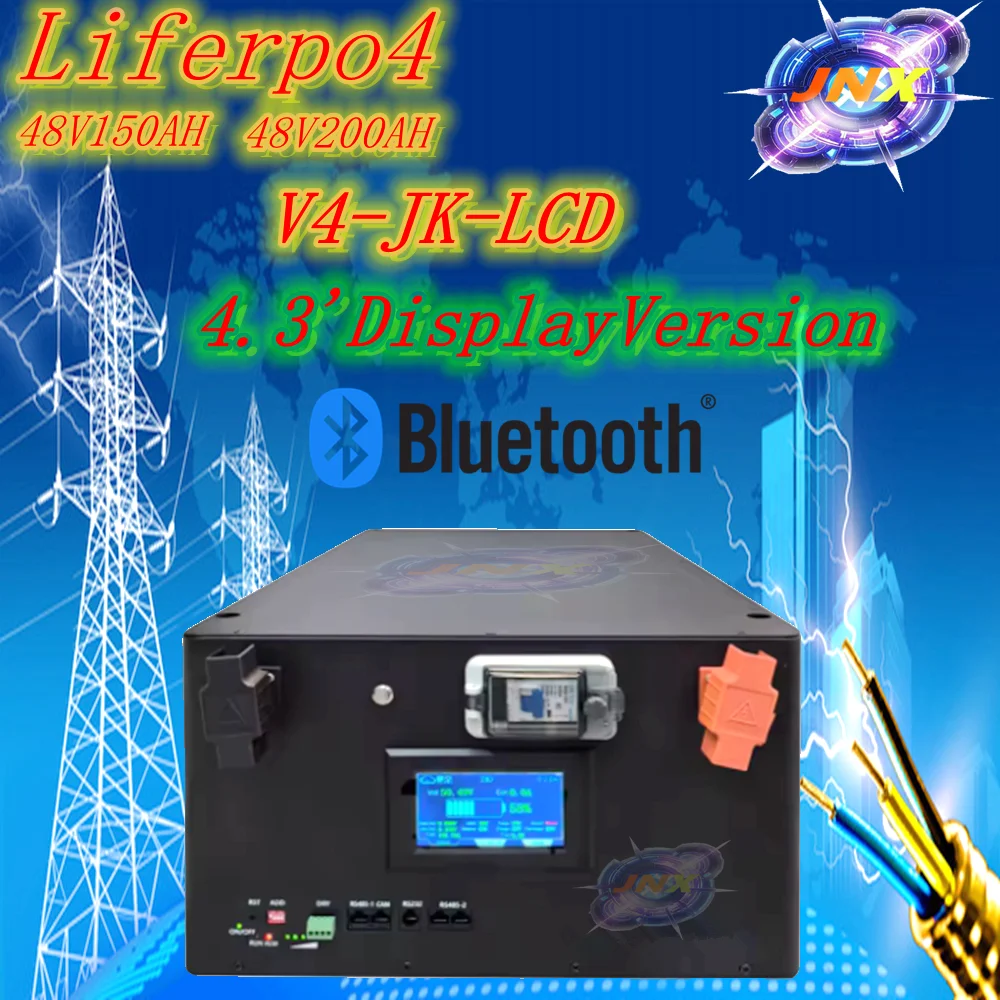 

6000+cycles 48V 150Ah Lifepo4 50Ah 120Ah 150Ah 200Ah 300Ah 400Ah Battery Max 32Parallel with CAN RS485 for 5Kw Solar System