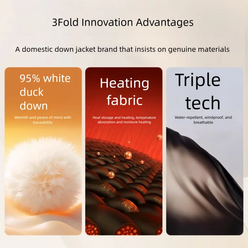 المرأة سميكة الدافئة طويلة أسفل سترة بيضاء بطة أسفل ملابس خارجية فضفاضة الشتاء في الهواء الطلق معطف منتفخ عادية للطقس البارد الشارع الشهير #6