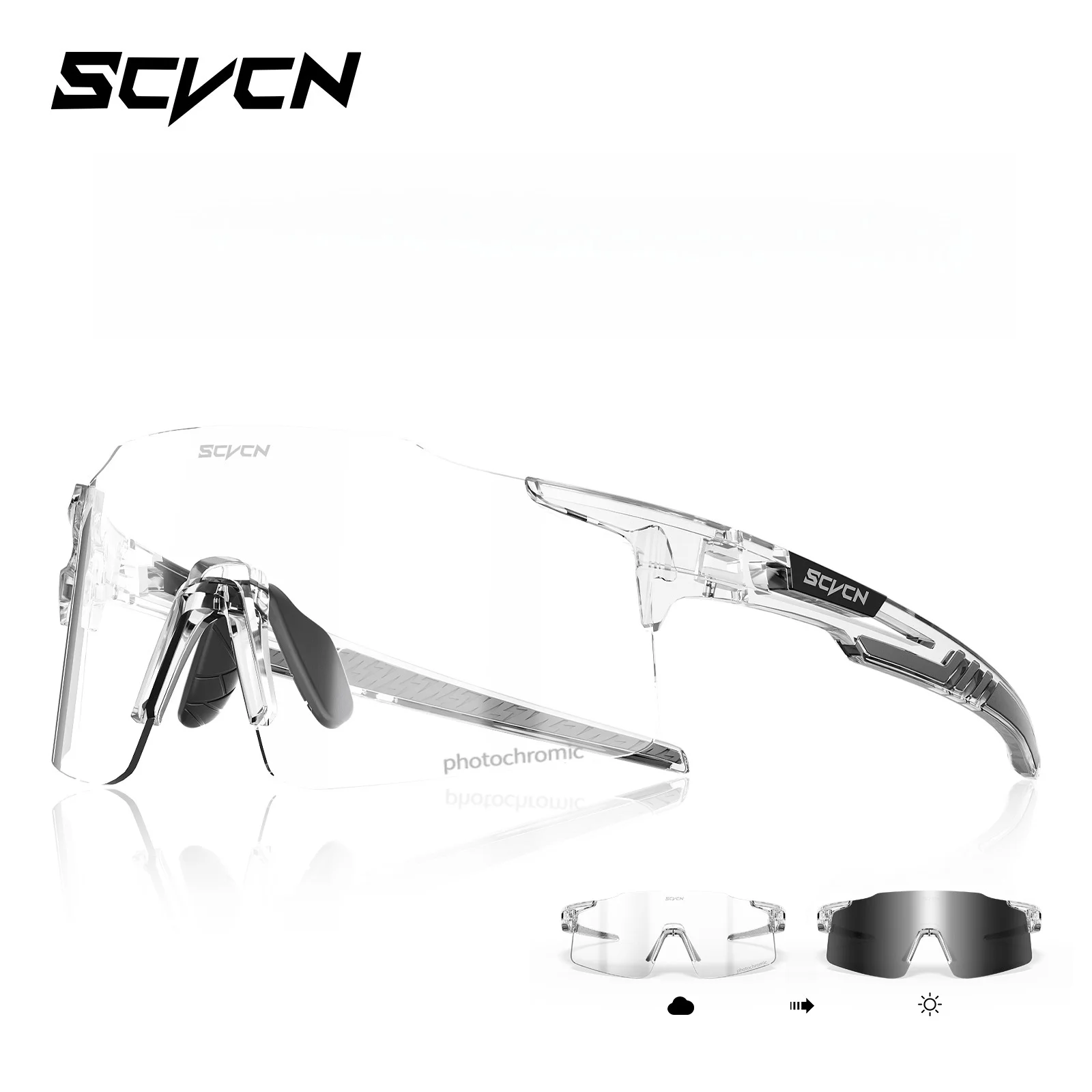 

SCVCN фотохромные солнцезащитные очки велосипедные очки уличные велосипедные дорожные очки для горного велосипеда мужские и женские повседневные походные ветрозащитные очки